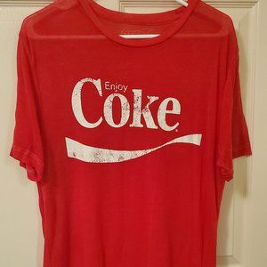 Coca-cola vintage burn-out tee size M